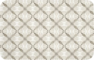WC mat 80x50 cm - Antislip - Grafisch - Patroon - Grijs - Toiletmat - Vloermat - Douchemat - Toilet tapijt - Toiletmatten