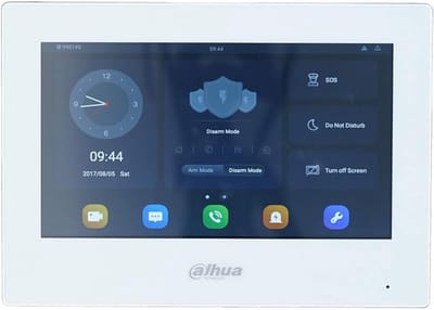 IP Binnen Monitor - Video Intercom - Toegangscontrole - Android Besturingssysteem - 7 inch Scherm - Wit