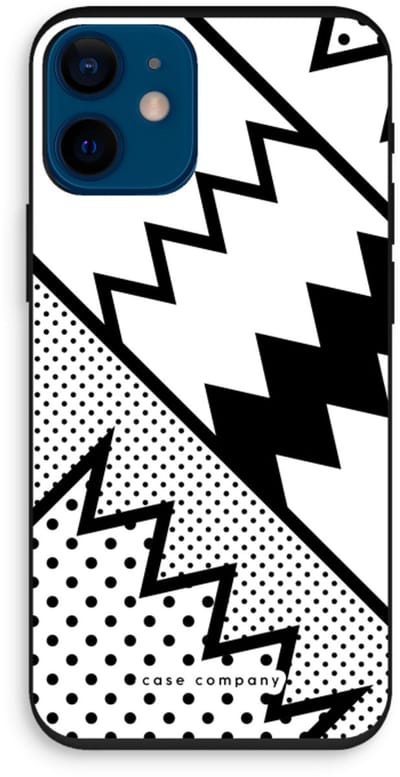 Case Company® - Hoesje geschikt voor iPhone 12 mini hoesje - Pop Art #5 - Biologisch Afbreekbaar Telefoonhoesje - Bescherming alle Kanten en Schermrand