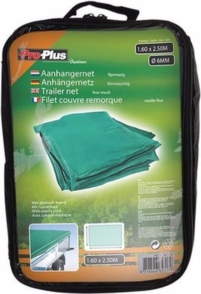 ProPlus Aanhanger afdeknet - fijnmazig - groen - 160 x 250 cm - auto artikelen