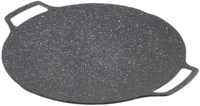 Dailygoods- Grillpan Rookloos - Draagbare BBQ Plaat - Aluminium Kookplaat - Anti-aanbak - 36 cm - Hoge Thermische Geleidbaarheid - Barbecueplaat
