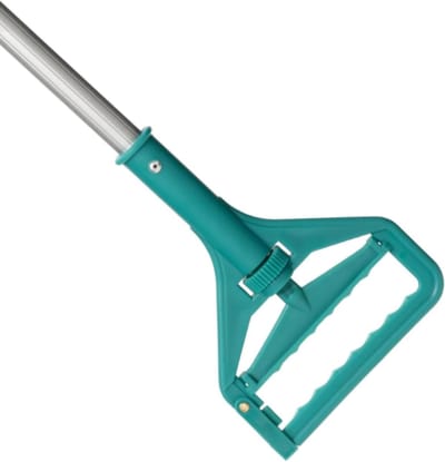 Dweilstok Handvat - Mopsteel Vervanging - Vloeren Reinigen - Veilig Klemsysteem - 155 cm - Groen