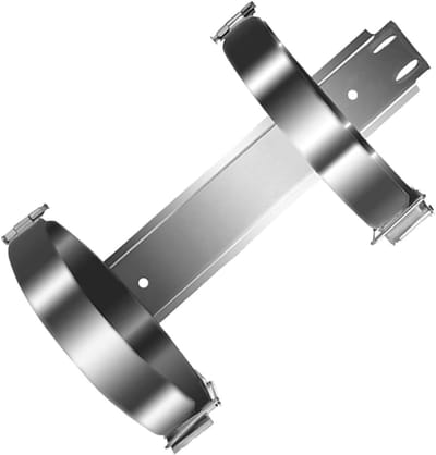 Brandblusser Bevestiging - Hanger Beugel - Veilige Opslag - Stevig Ijzeren Ontwerp - 21.5x14cm - Zilver
