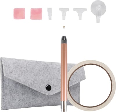 Crafts&Co Diamond Painting Pakket Volledig - Diamond Painting Volwassenen - Pen, Etui, Wax & Roller