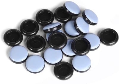 Stoel Glides Sliders voor Tapijt - Vloerbeschermers voor Meubels - 1-1/2" Ronde - 24 Pack