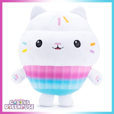 Cakey - Gabby’s Poppenhuis Pluche Knuffel 22 cm - Speelgoed Knuffels voor Kinderen Jongens Meisjes - Gabby Dollhouse Plush Toy