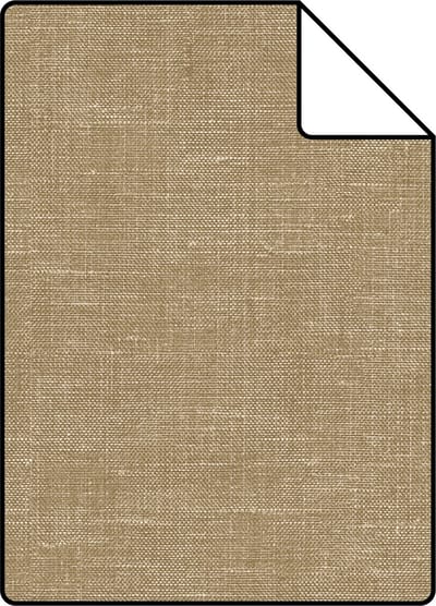 Proefstaal Origin Wallcoverings behang linnenstructuur donker beige - 26,5 x 21 cm - 347862-S