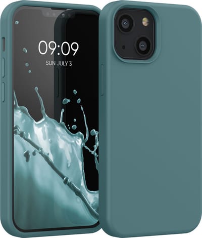 kwmobile telefoonhoesje geschikt voor Apple iPhone 13 mini - Hoesje met siliconen coating - Smartphone case in Arctische nacht