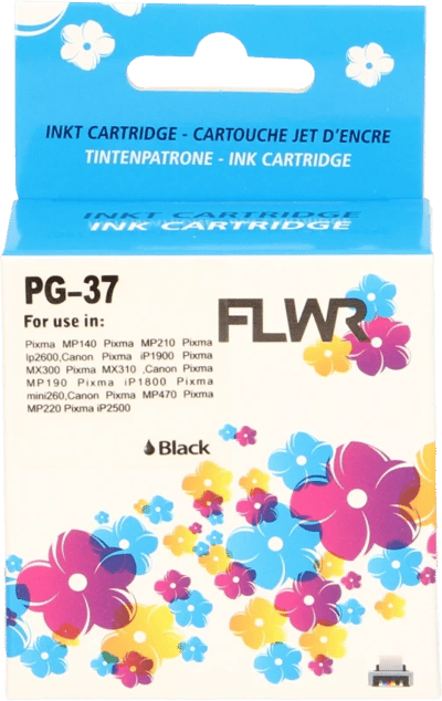 FLWR - Cartridges / Canon PG-37 / zwart / Geschikt voor Canon