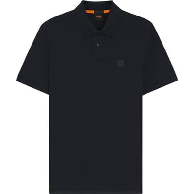 Boss Heren Passenger Box Logo Poloshirt (Donkerblauw)