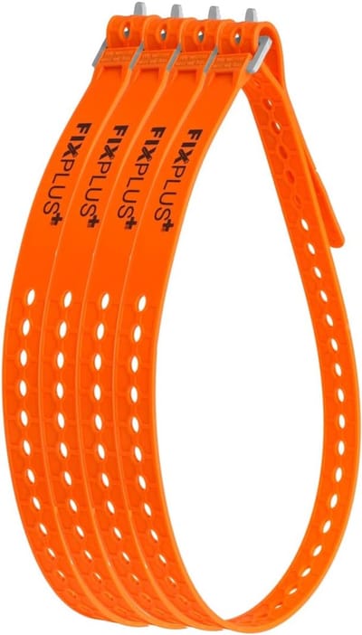 Spanbanden Set - Lading Zekeren - Vastzetten Bagage - Aluminium Gesp - 86 cm Lengte - Oranje