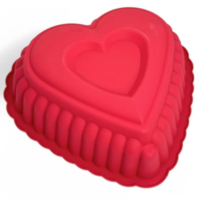 Dailygoods - Silicone Bakvorm Hart 24 cm - Antiaanbaklaag, Hittebestendig en Vaatwasmachinebestendig