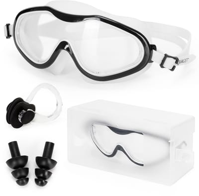Aquaget® Duikbril - Zwembril - Inclusief Oordoppen En Neusklem - Verstelbaar - Unisex - Transparant - UV400
