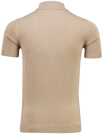 Born With Appetite poloshirt korte mouw beige
