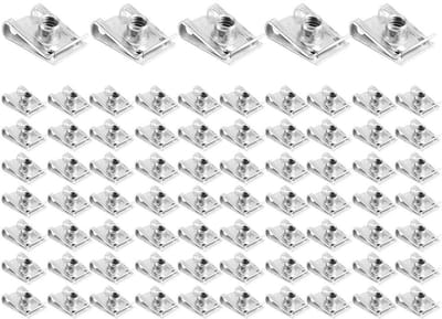 Dailygoods- U-clip 75 Stuks - Bevestigingsclips Auto - Motorfietsaccessoires - Duurzaam Mangaanstaal - Hoge Sterkte - Gemakkelijk Mee Te Nemen