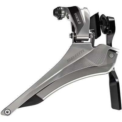 Voorderailleur sram red braze on yaw incl chainspotter red 22 - ZWART
