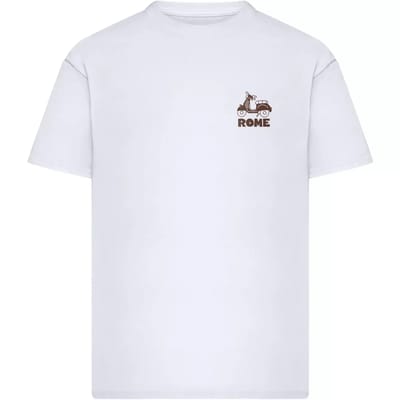 Mister Tee - Roman Souvenirs Oversize Heren Tshirt - L - Wit