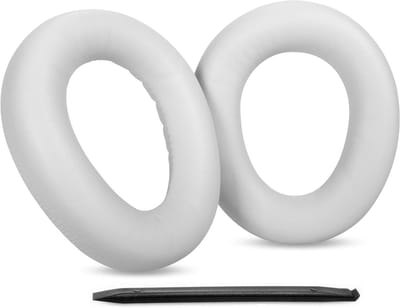 Comfortabele Vervangende Oorkussens voor Draadloze Over-Ear Hoofdtelefoons met Geheugenfoam en Zacht Leer - Geschikt voor AVENTHO 300 (Grijs)