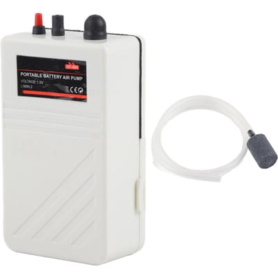 Droge Batterij Zuurstofpomp Vissen Zuurstoftoevoer Stroomuitval Noodgeval Buitenluchtpomp Wit white