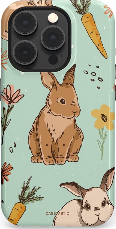 Casetastic Hoesje Geschikt voor Apple iPhone 15 Pro Magsafe - Stijlvolle Beschermende Duo-layer Case - Hop hop flapoortje