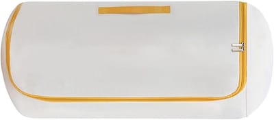 Opbergoplossing Cilinder - Samendrukbare zak - Ruimte Besparen - Zelfluchtledigend - 31 x 25 x 2 cm - Crèmekleurig