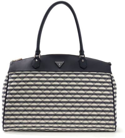 GUESS schoudertas Giully Deluxe Dome Tote Navy Multi donkerblauw