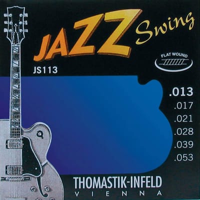 Snarenset elektrische gitaar - Thomastik-Infeld JS113 - Jazz Swing - 13-53 - Nikkel Flatwound - Medium
