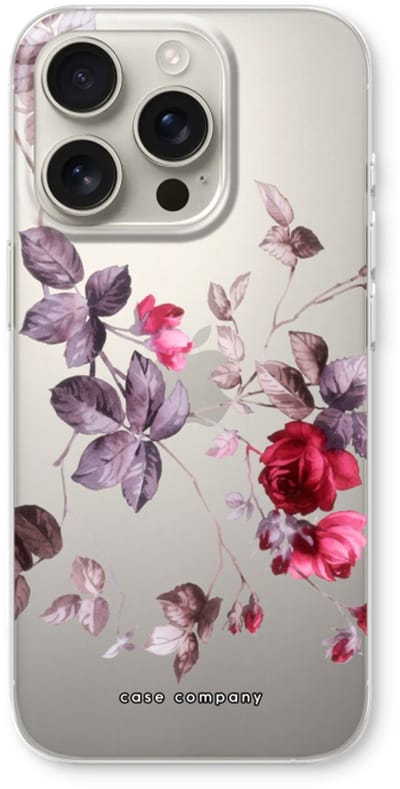 Case Company® - Hoesje geschikt voor iPhone 16 Pro hoesje - Mooie bloemen - Soft Cover Telefoonhoesje - Bescherming aan alle Kanten en Schermrand