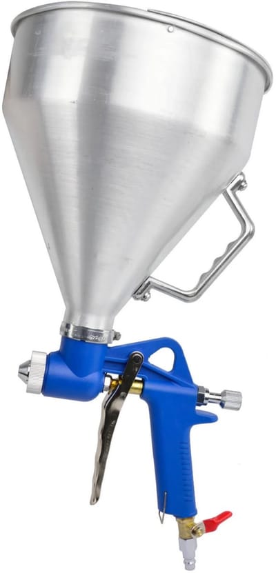 GEKO Air hopper spuitpistool - verstelbare trekker - aluminium tank - 4500 ml - 3 nozzles