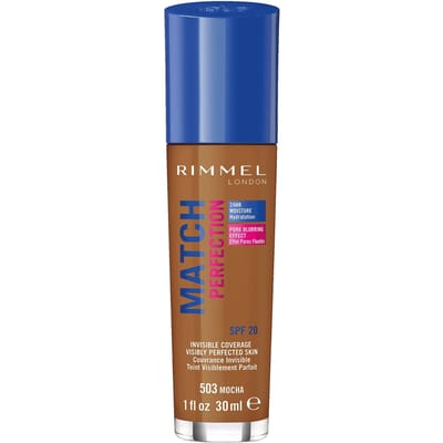 Rimmel London SPF 20 Match Perfection Foundation 30 ml (Verschillende Tinten) - Mocha