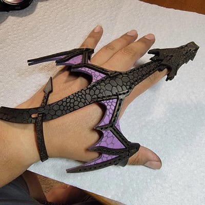 Lederen Hand Draak Armband Lederen Gevlochten Armband Verstelbare Hand Draak Armband Heren Retro Draak Verstrengelde Armband Right Hand