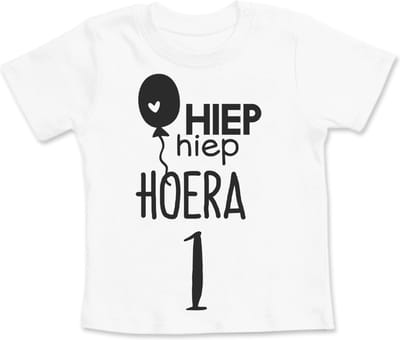 Strijkapplicatie Verjaardag _ Hoera 1