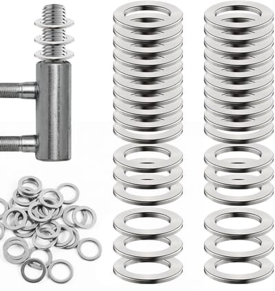 Roestvrijstalen Ringen 10mm x 15mm x 0.5mm - 30 Stuks voor Deuren, Scharnieren en Meubelonderdelen