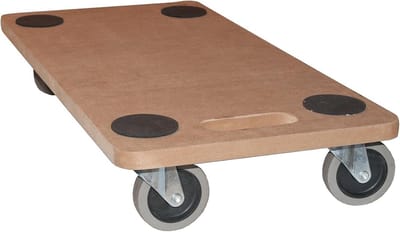Robuuste Transportroller voor Meubels tot 250kg - Met Zwenkwielen