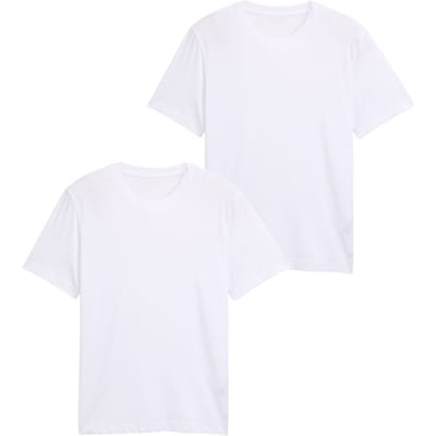 Tom Tailor - Katoenen T-shirts in een set van 2 - Maat L - White