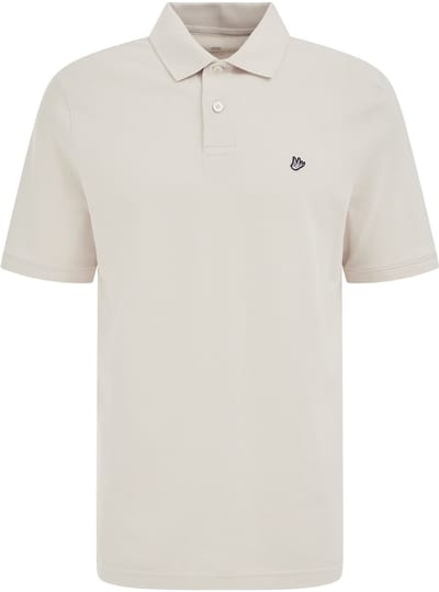 WE Fashion Heren regular fit polo met structuur