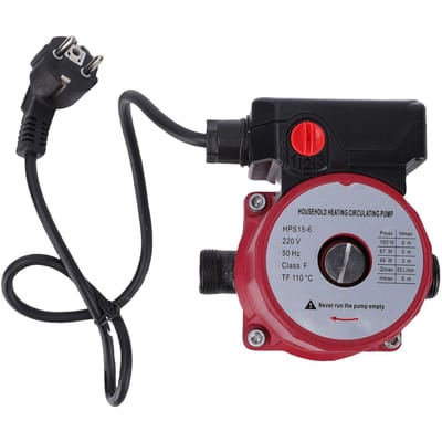 Pompe de Recirculation d'Eau Chaude 65L min 46W 67W 100W 3 Vitesses Pompe de Circulation Blindée pour Système de Chauffage Tuyau NPT 1 Pouce