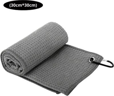 Nivard Golf Handdoek - Golfhanddoek - Golf Accessoires - Towel - Comfortabel - Grijs