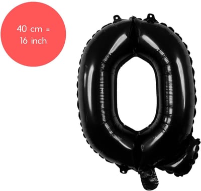Fienosa Letter Ballonnen - Letter Q - Zwart - Kleur Zwart - 40 cm - Helium Ballon - Verjaardag Ballon - Verjaardag versiering