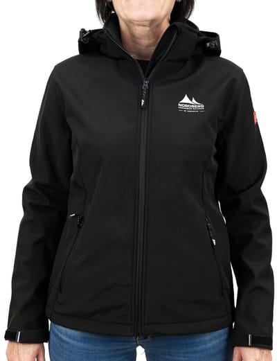 Nordberg Ingrida Softshell Jas Dames - Zwart - Maat L