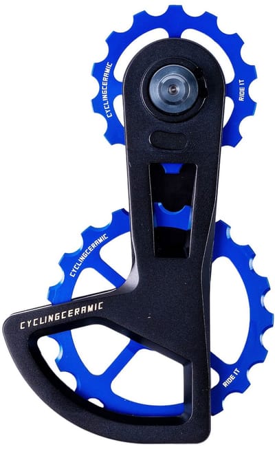 Cycling Ceramic Ospw Race 4-spoke Shimano Ultegra/dura Ace Jockeywielsysteem Blauw 14-19t