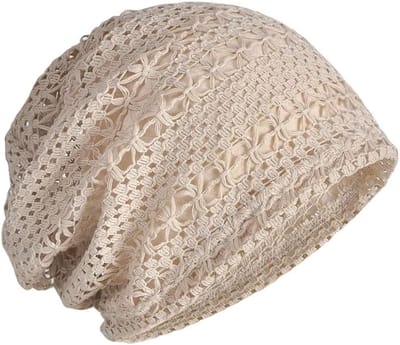 Handgemaakte Gehaakte Zomerhoeden voor Dames, Slouch Beanie, Vintage Stijl, Lichtgewicht en Ademend voor Lente en Zomergebruik