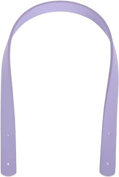 Set van 2 Vervangende Leren Handvatten voor Handtassen, 60 cm, Inclusief Rivets, Ideaal voor Schoudertassen en Handtassen in Paars