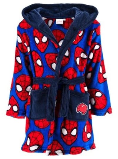 Marvel Spiderman - Badjas - Maat 98 - Ochtendjas - Spider-Man - Donkerblauw