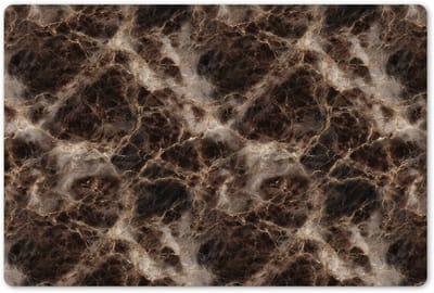Placemats 45x30 cm - Placemat kunststof - 1 stuk - Bruin - Goud - Marmer - Borden onderleggers - Decoratie voor op tafel - Keuken tafeldecoratie accessoires - Vinyl onderlegger - Tafelversiering