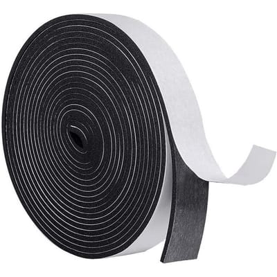 10M Dichtschuimtape Tochtstrip Voor Deur Raam Zelfklevend Geluidsdicht Weerstrip Pijp Koeling Airconditioning Afdichtstrip 15mm&10M&1mm