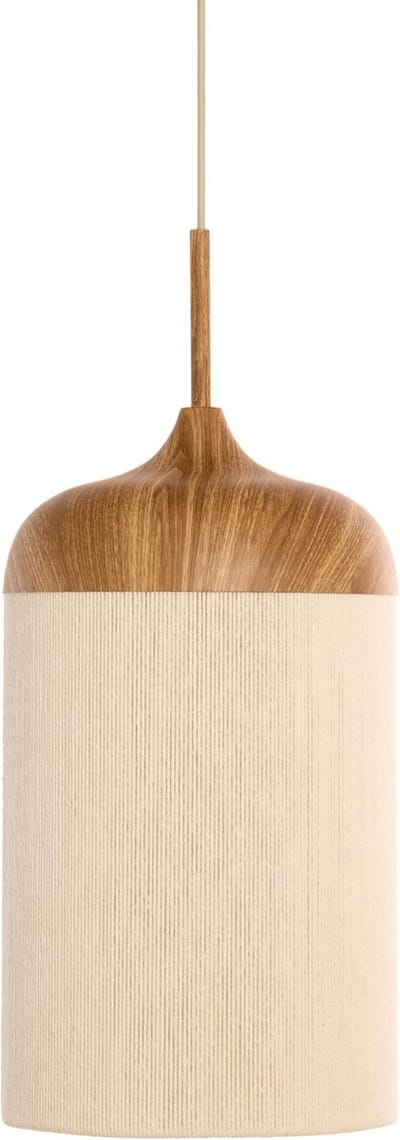 Light & Living Hanglamp Dania - Naturel/Crème - Ø22cm - Modern - Hanglampen Eetkamer, Slaapkamer, Woonkamer