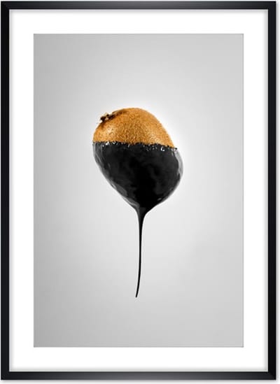 Poster Kiwi Hair - 30x40 cm Met Fotolijst - Fruit Poster - WALLLL