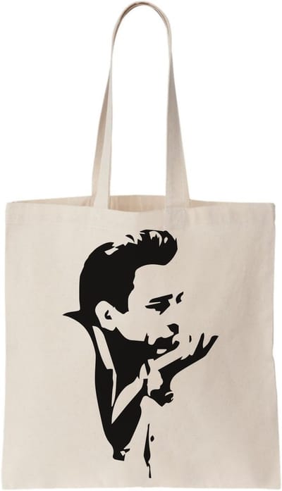 Canvas Tote Bag - Draagtas Herbruikbaar - Dagelijkse Boodschappen - Uniek Portret Design - Niet Gespecificeerd - Natuurlijk Beige