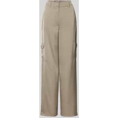 Wide leg cargobroek met riemlussen